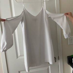 White Dress with Cutouts